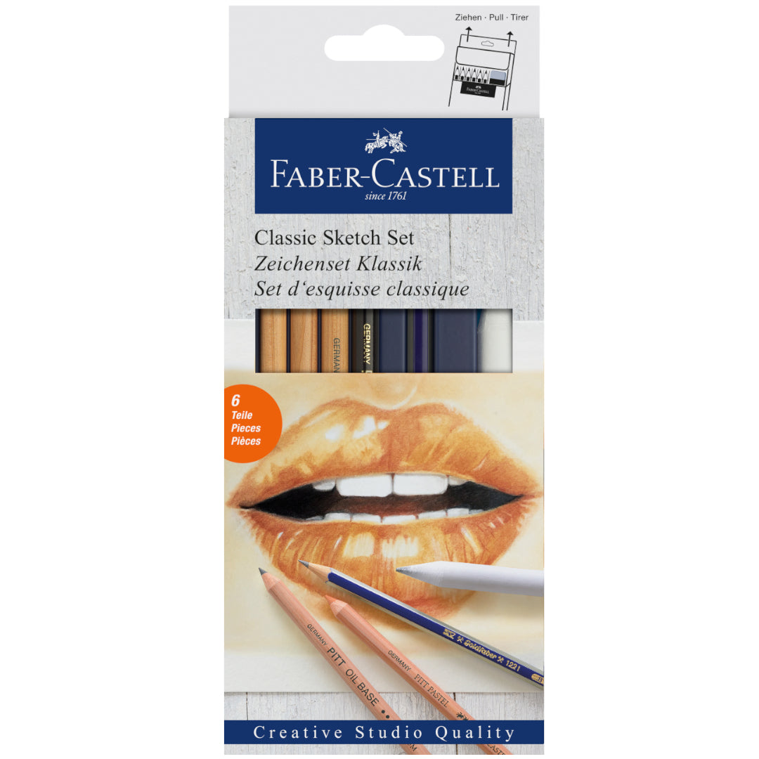 Set Faber-Castell Clásico Pastel y Grafito Gold Faber