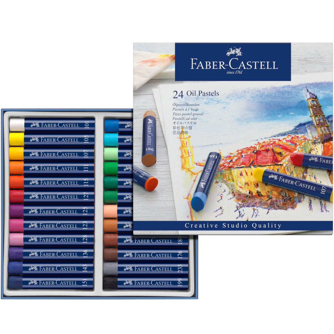 Tizas Faber Castell Oil Pasteles x 24