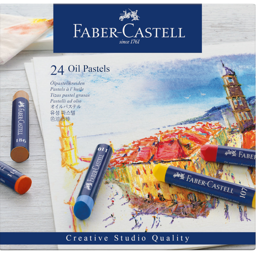 Tizas Faber Castell Oil Pasteles x 24