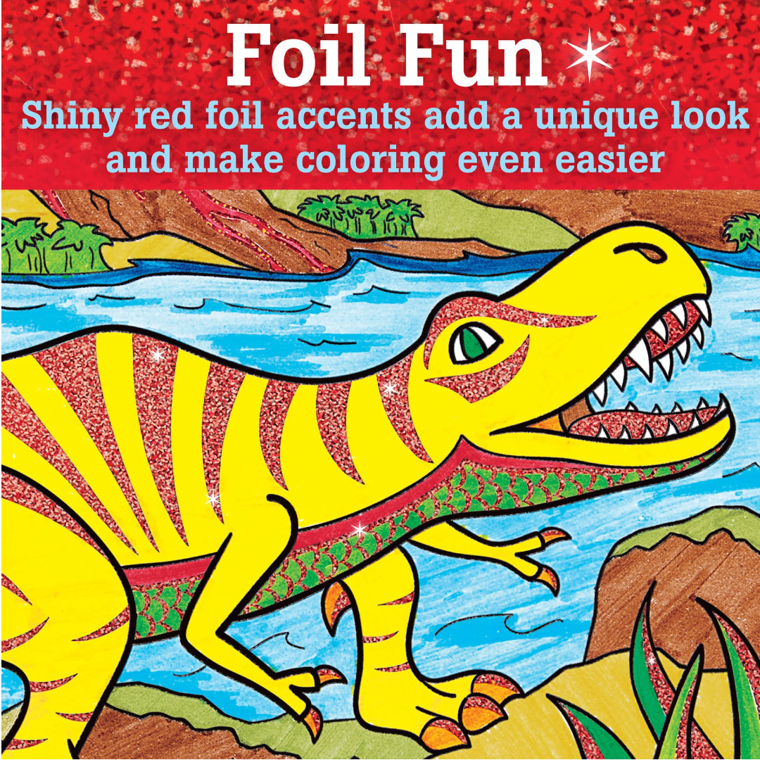 Faber-castell Color By Number T-rex Foil Fun