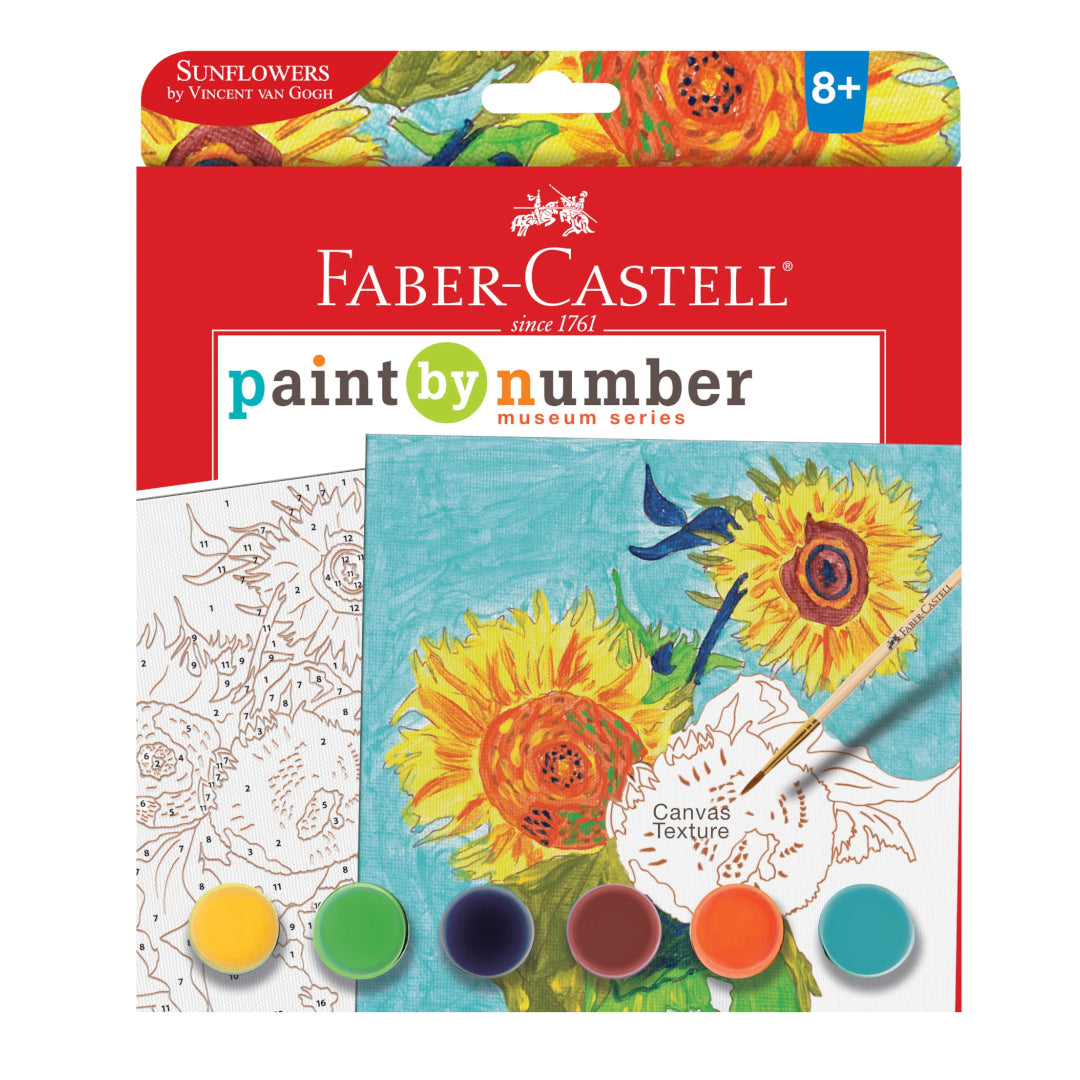 Canvas Faber-Castell Paint By Number Sunflowers