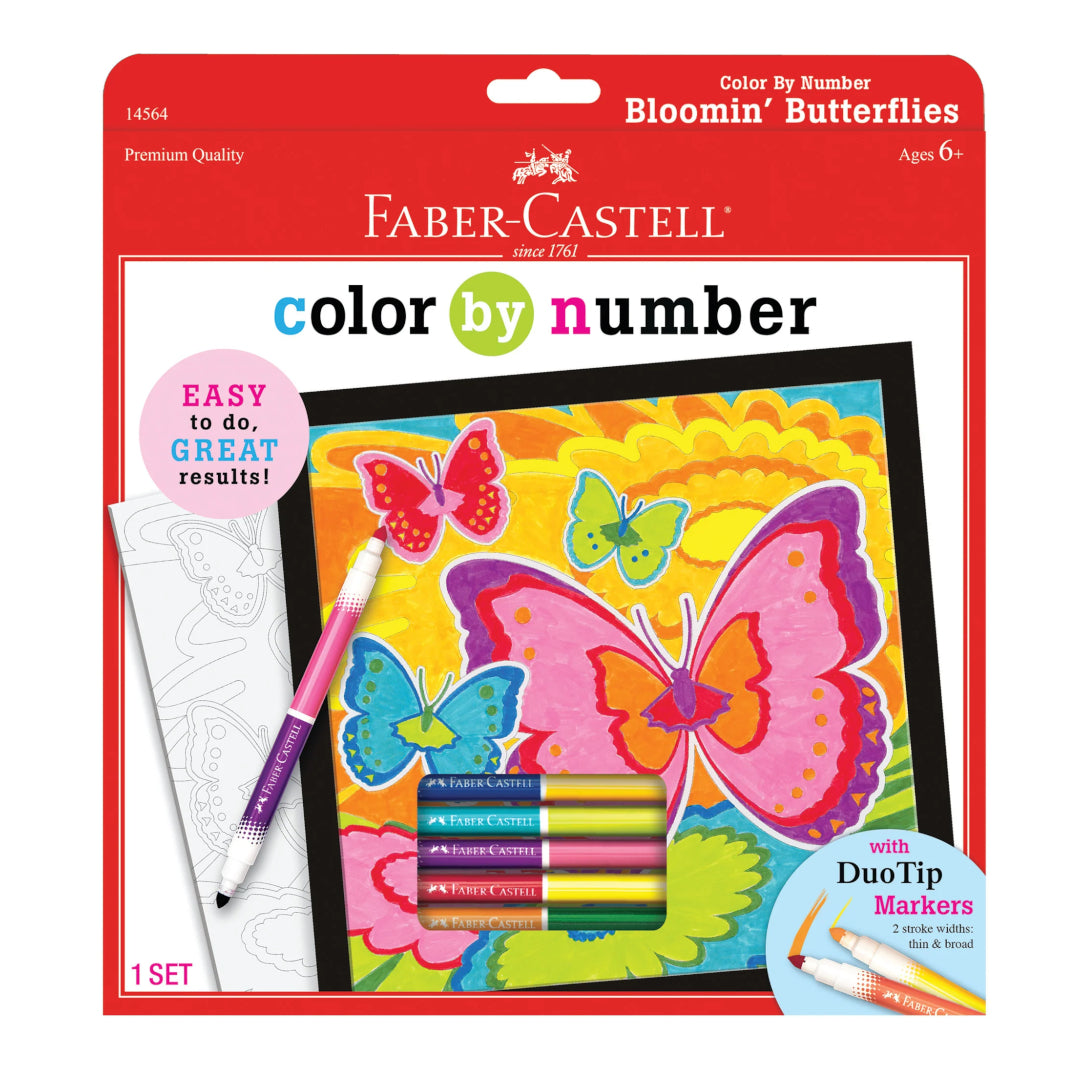 Faber-Castell Color By Number Bloomin Butterflies