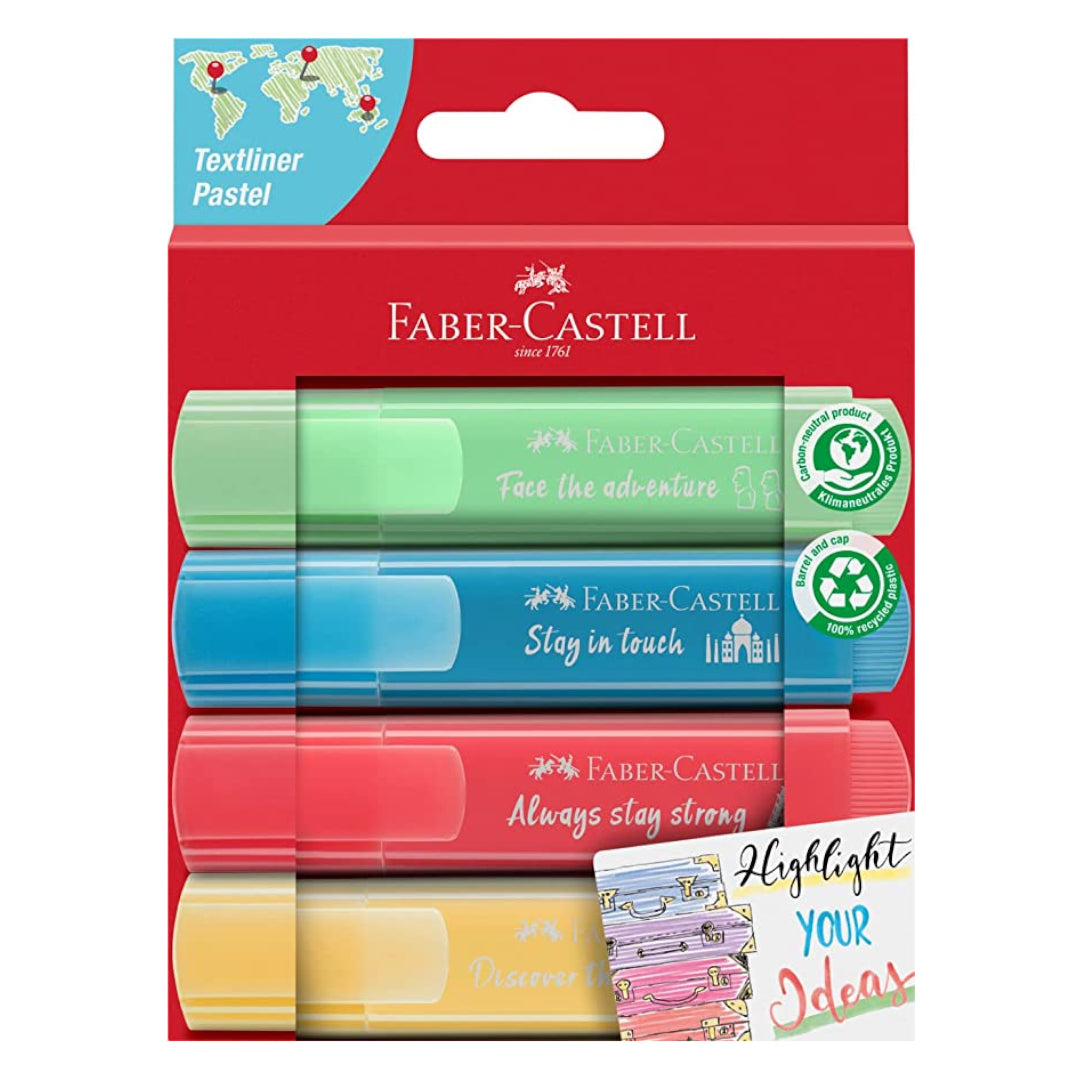 Marcadores Faber-Castell Pastel x 4