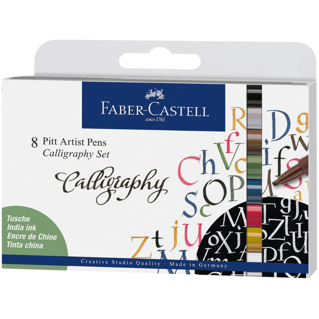 Faber-Castell Pitt Artist Pen Lettering Cincel x 8