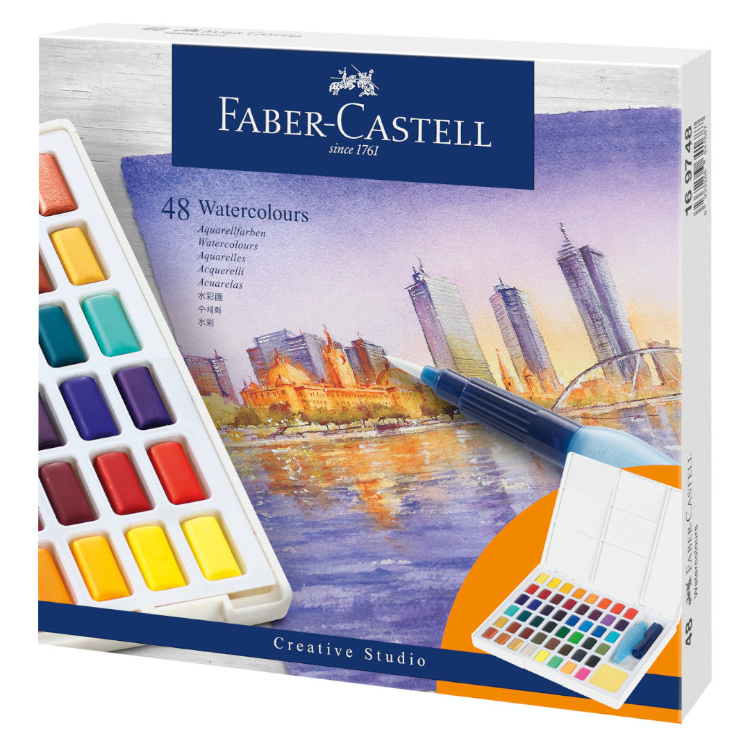 Faber Castell Acuarelas Set  Creative Studio para Arte x 48