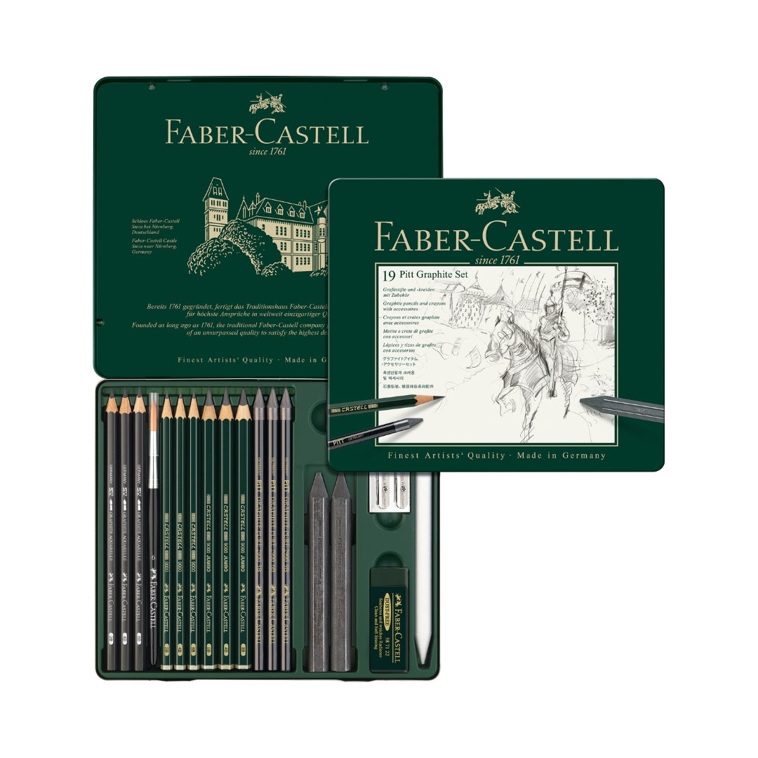 Faber-Castell Pitt Graphite Set Estuche Metálico x 19 – Faber Castell ...