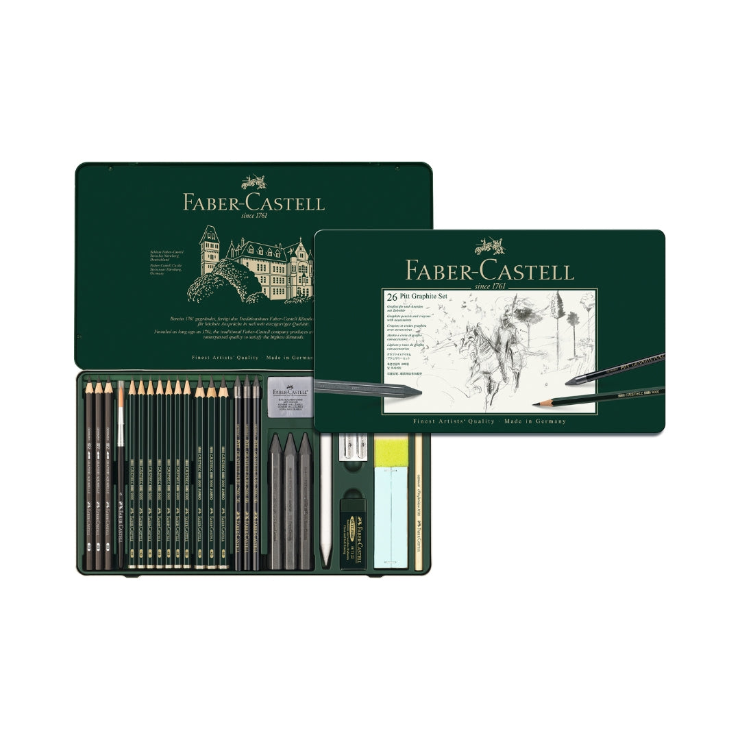 Faber Castell Pitt Graphite Set Estuche Metálico x 26 – Faber Castell ...