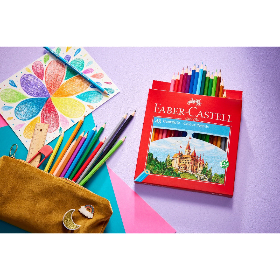 Faber Castell Lápices de Colores Hexagonales x 48