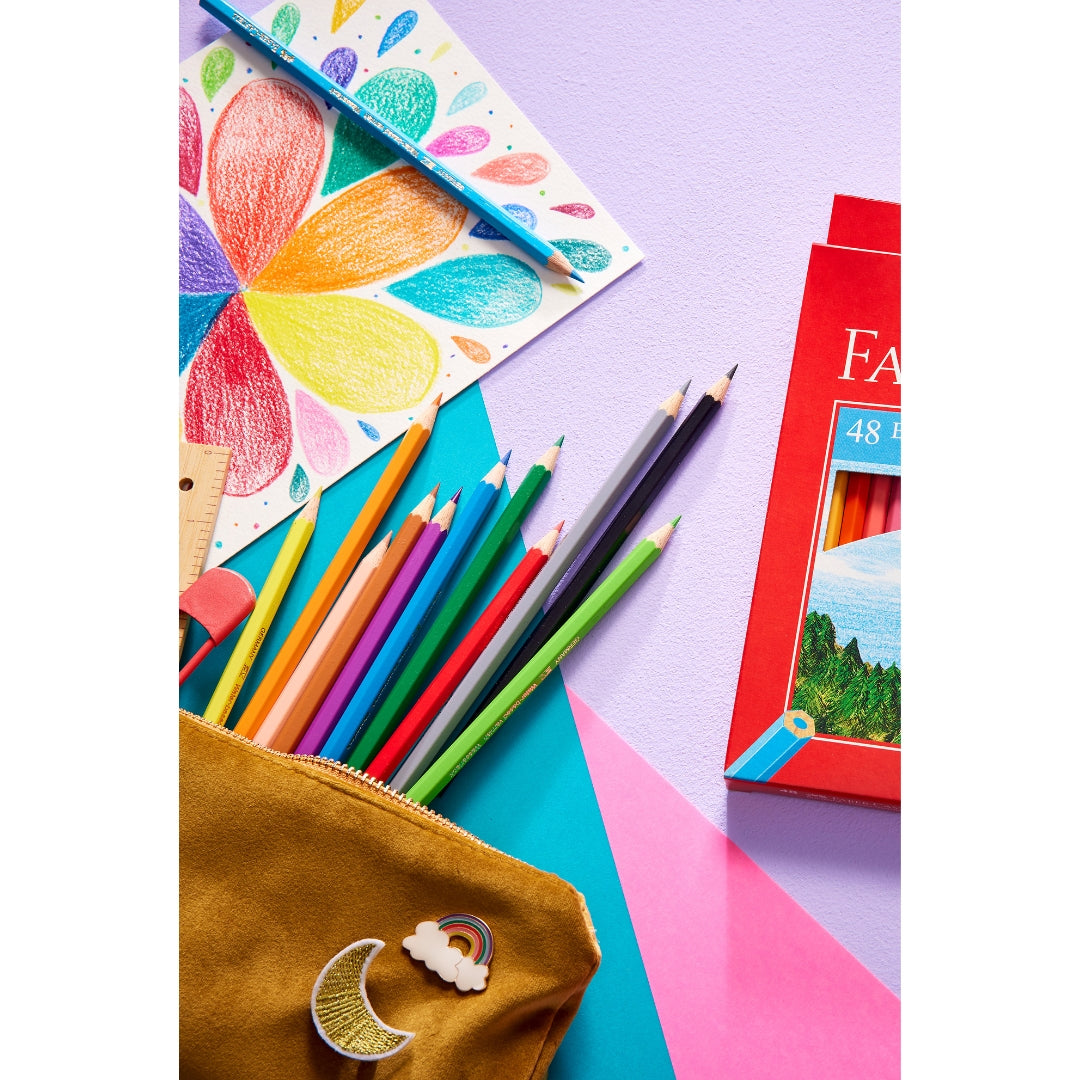 Faber Castell Lápices de Colores Hexagonales x 48