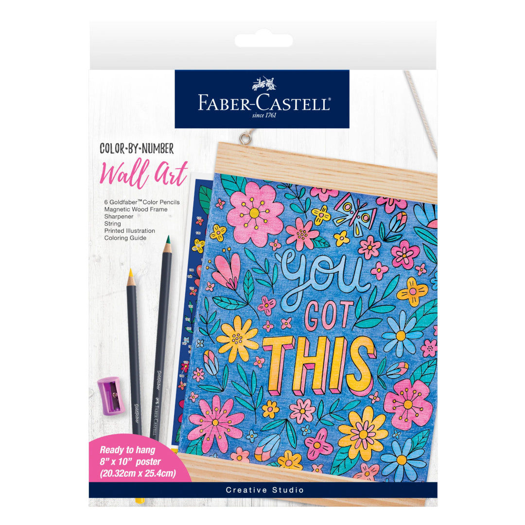 Faber-Castell Color By Number Wall Art You Got This