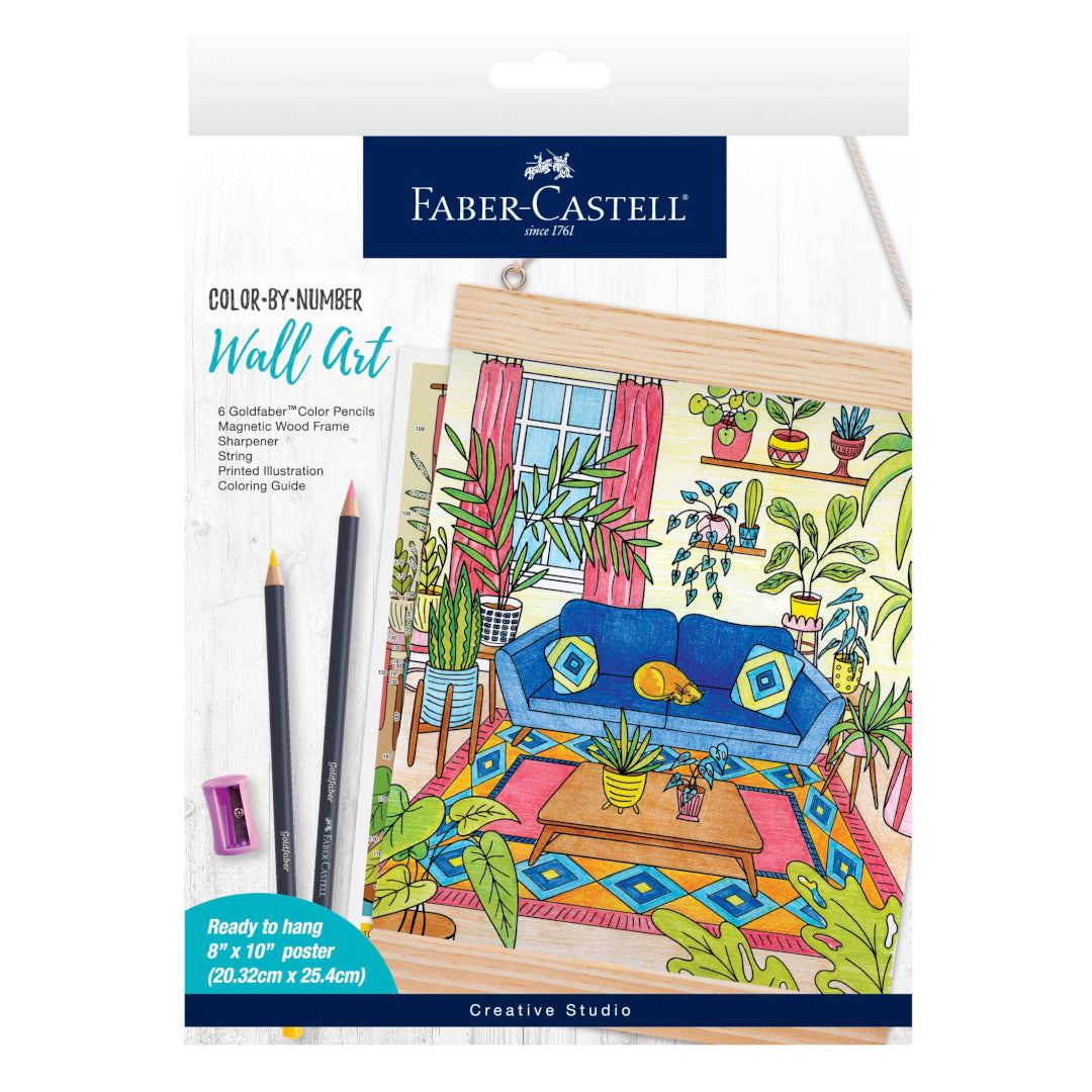 Faber-castell Color By Number Wall Art Plant Room