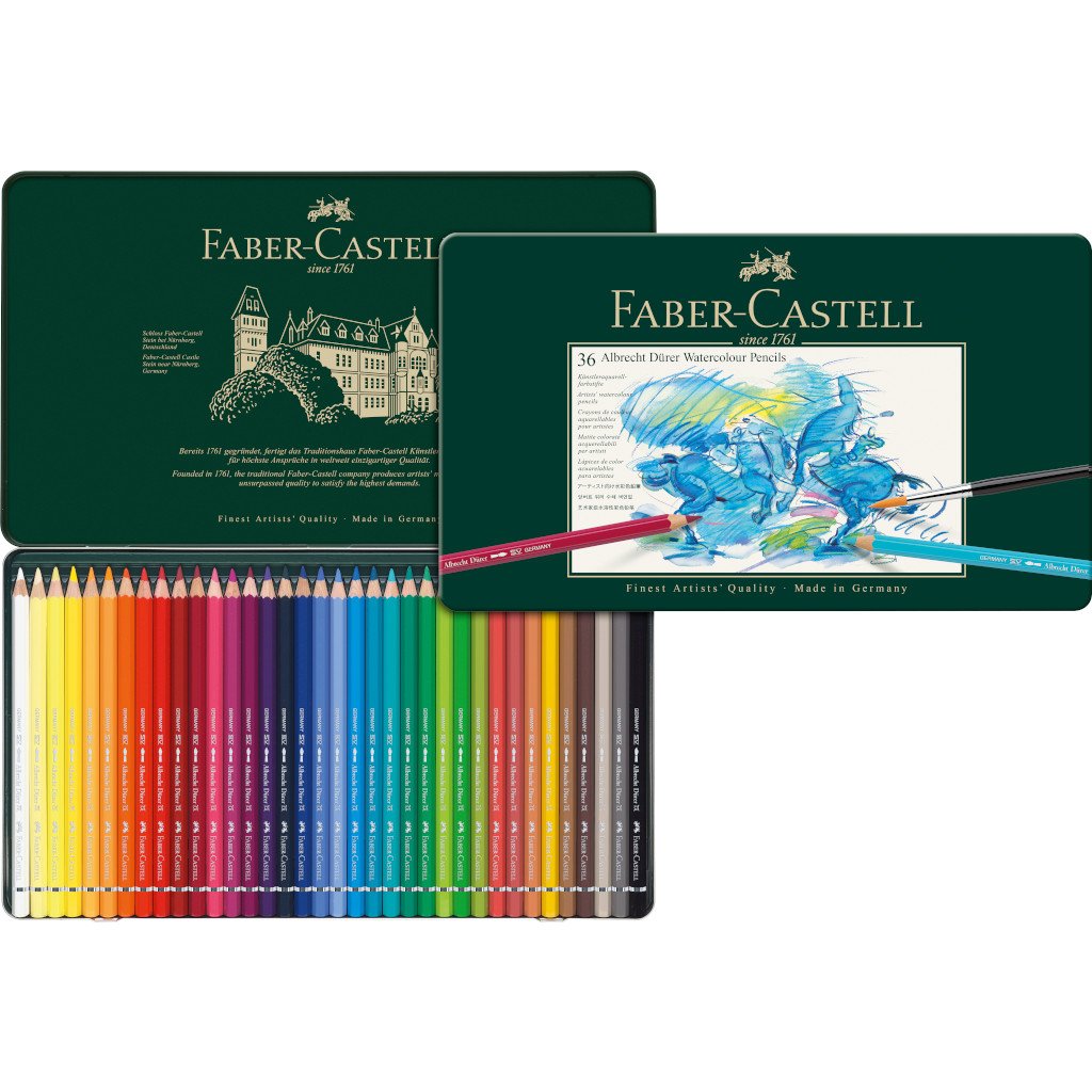 Colores Faber-Castell Albrecht Durer Acuarelables Profesional x 36