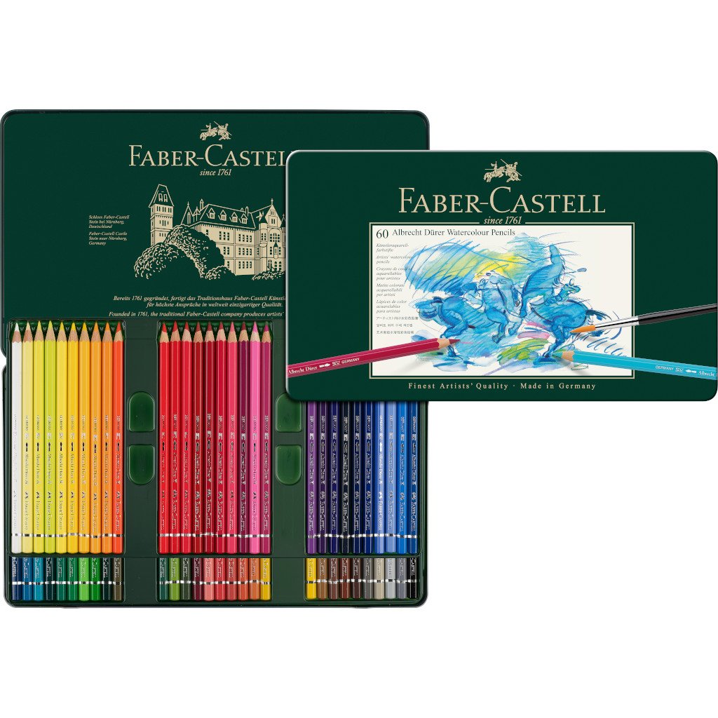 Colores Faber-Castell Albrecht Durer Acuarelables Profesional x 60