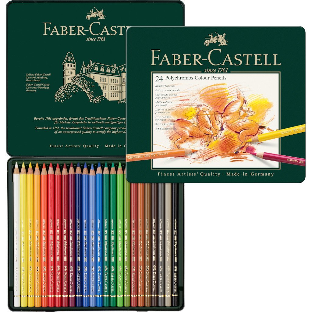 Colores Faber-Castell Polychromos Profesionales x 24