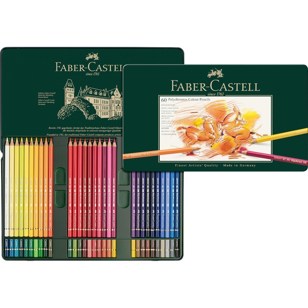 Colores Faber-Castell Polychromos Profesionales x 60
