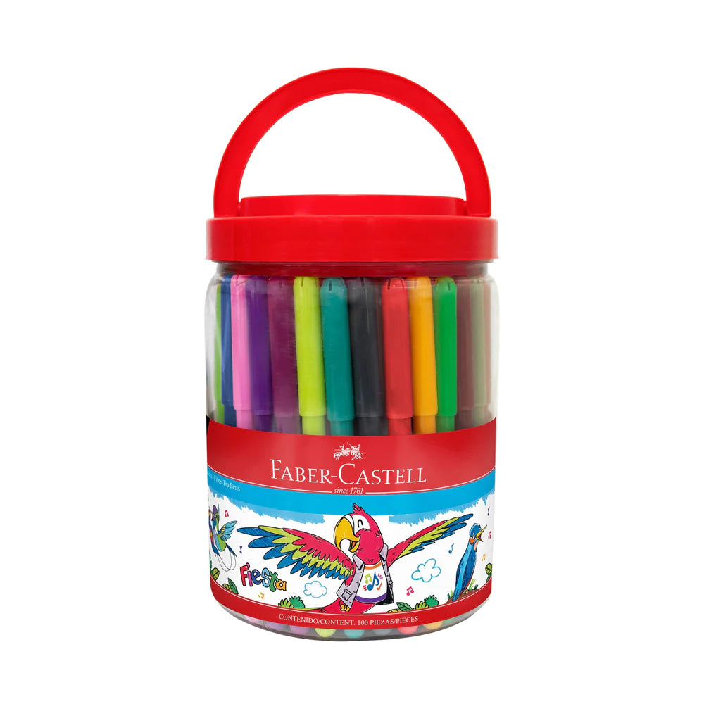 Faber-Castell – Lot De 2 Pinceaux Réservoir à Eau – Pointe Nylon Taille Moyenne – 6 Ml – Pour Aquarelle Et Dessin Extérieur