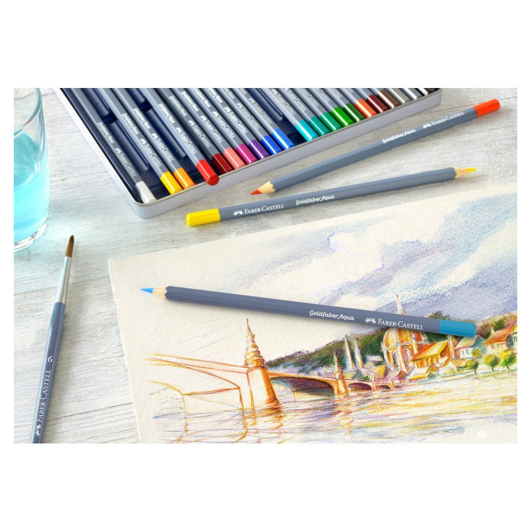 Faber Castell FC-169624 Aquarelle 24 tubes + palette de mélange et pinceau Faber Castell FC-169624 Aquarelle 24 tubes + palette de mélange et pinceau