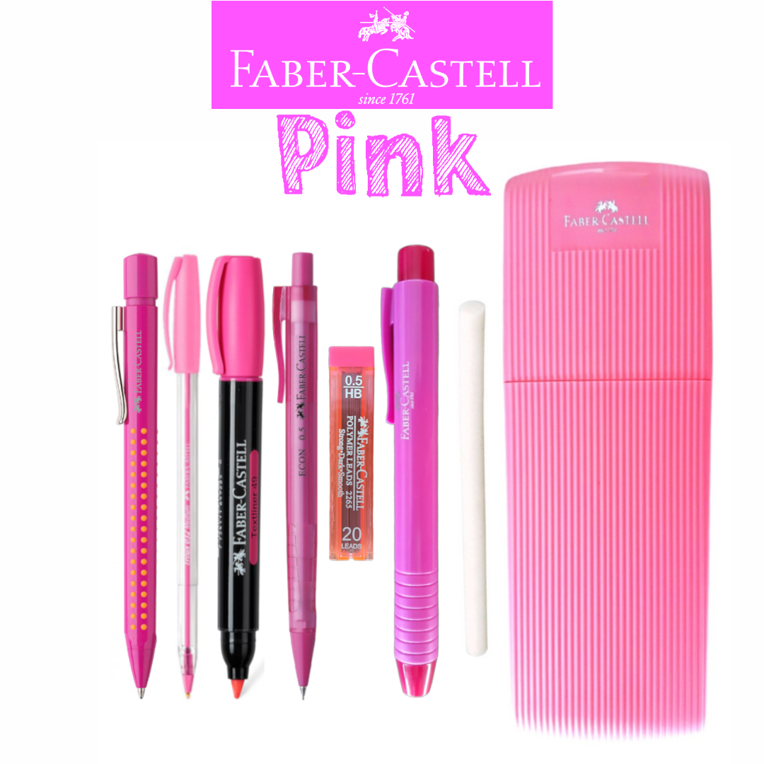 Faber-Castell Apollo - Portaminas (0.020 in), color rosa