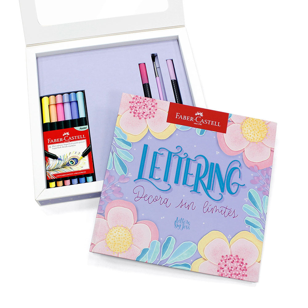 Faber Castell Ruler Lettering Faber Castell Set Lettering Super Soft y Grip Finepen / Decora sin Lím ...