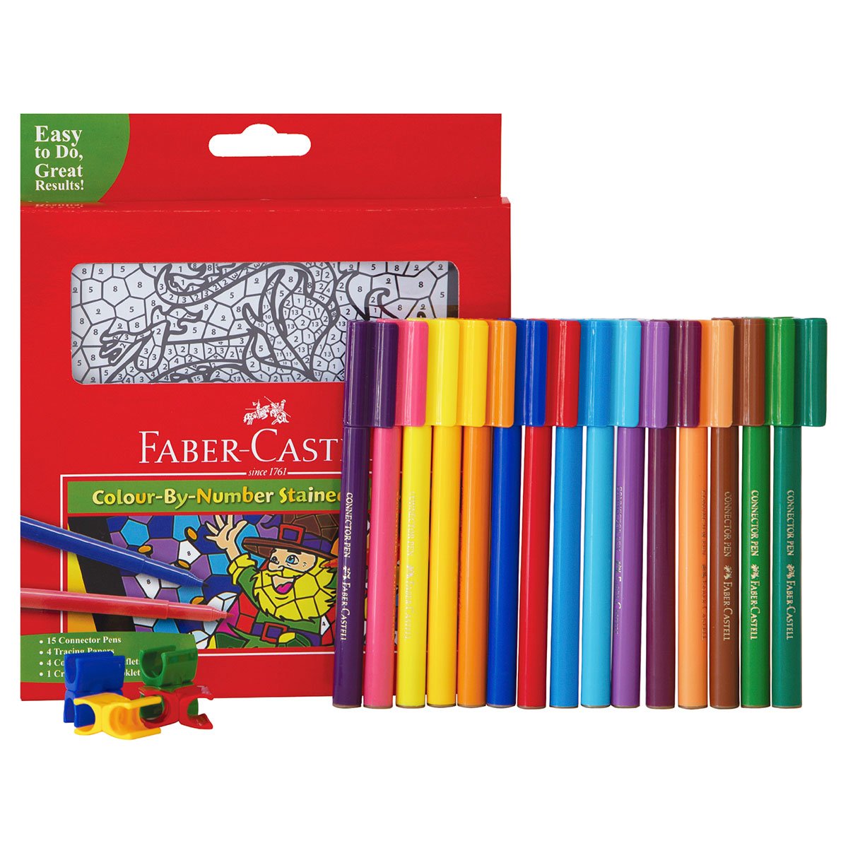 Plumones Faber Castell Set para Colorear por Numero c/15 plumones
